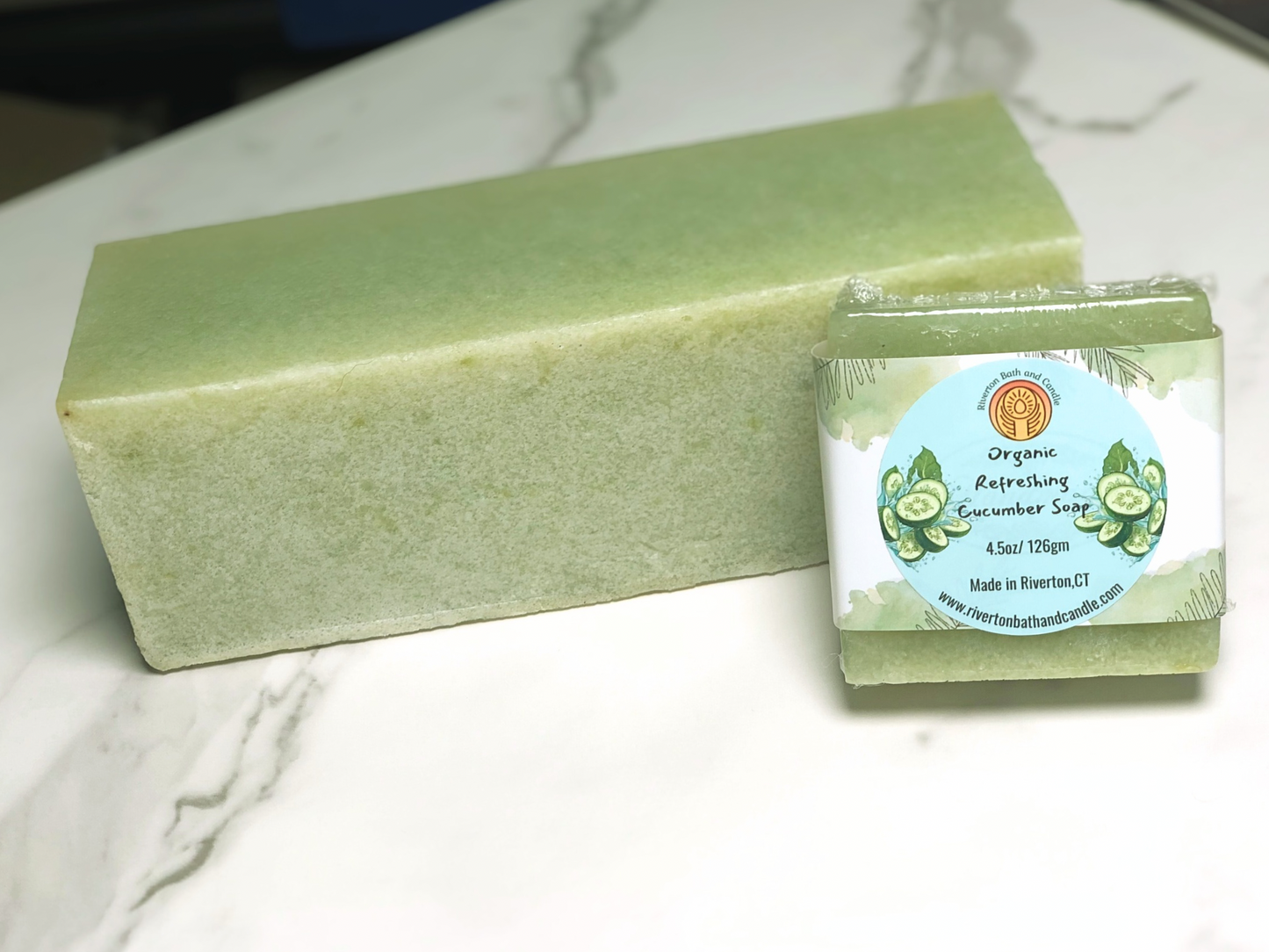 Refreshing Organic Cucumber and Aloe Body Soap