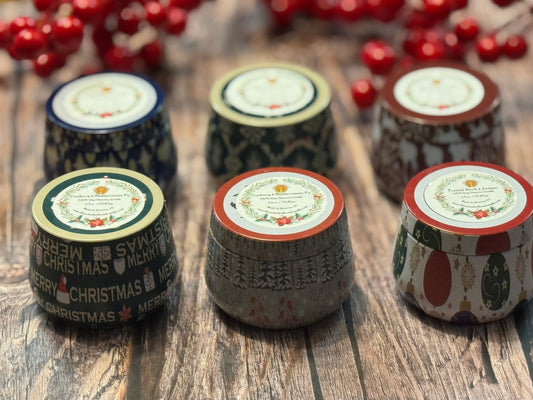 Holiday Candle Tins