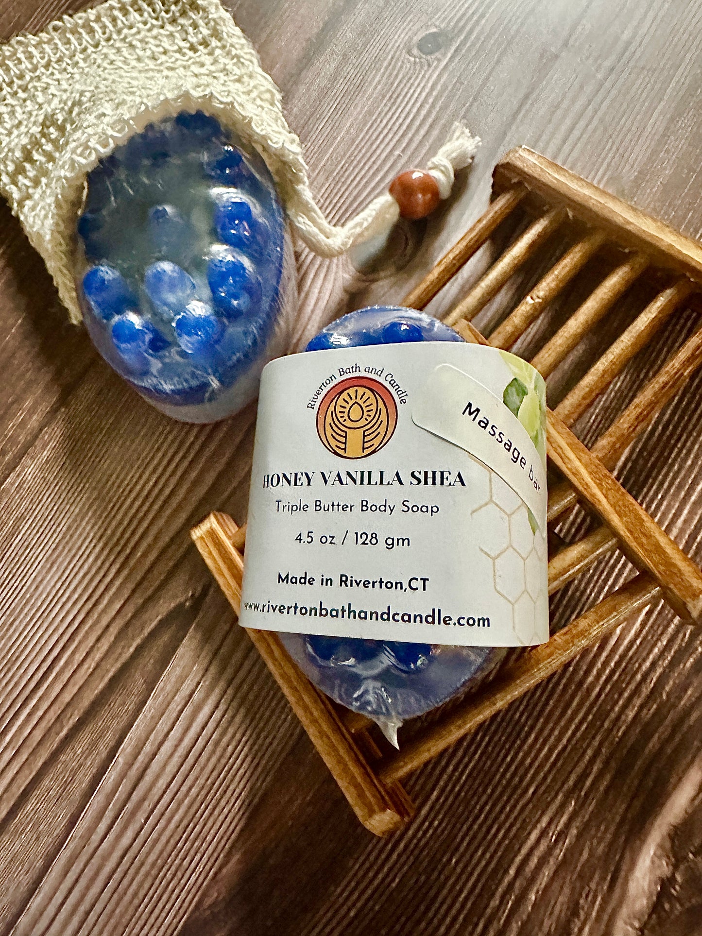 Honey Vanilla Shea Massage Soap Bar